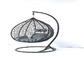 কুশন বাগান swings PE বেত ডিম চেয়ার সঙ্গে বহিরঙ্গন আসবাবপত্র ঝুলন্ত চেয়ার